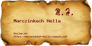 Marczinkech Hella névjegykártya